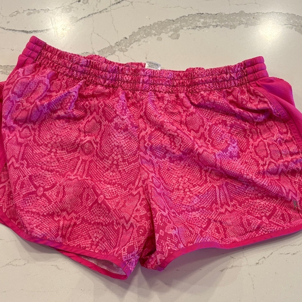 Danskin Pink Snake Print Athletic Shorts